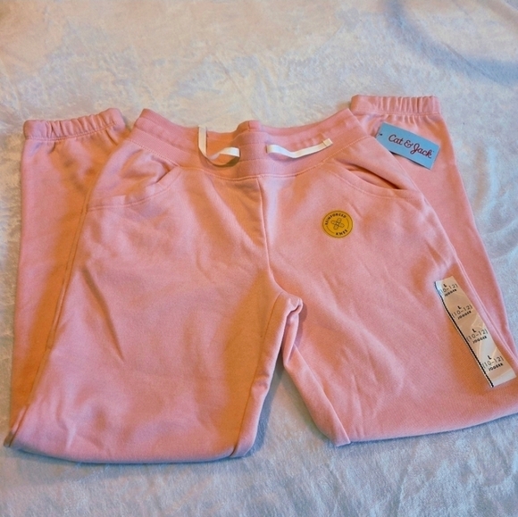 Cat & Jack Other - Kids' Reinforced Knee Jogger Pants Large Girls 10-12 Pink New